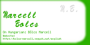 marcell bolcs business card